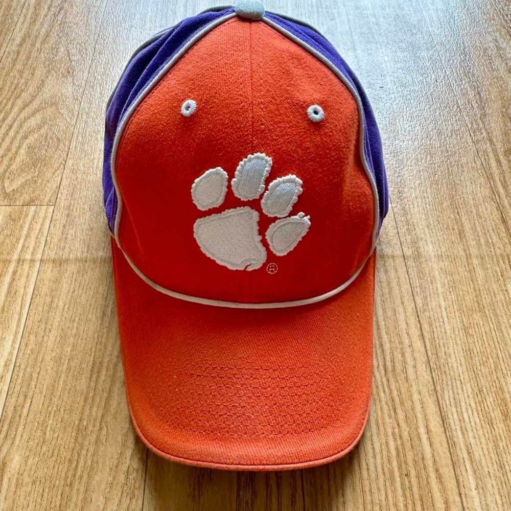 vintage clemson tigers orange and purple hat